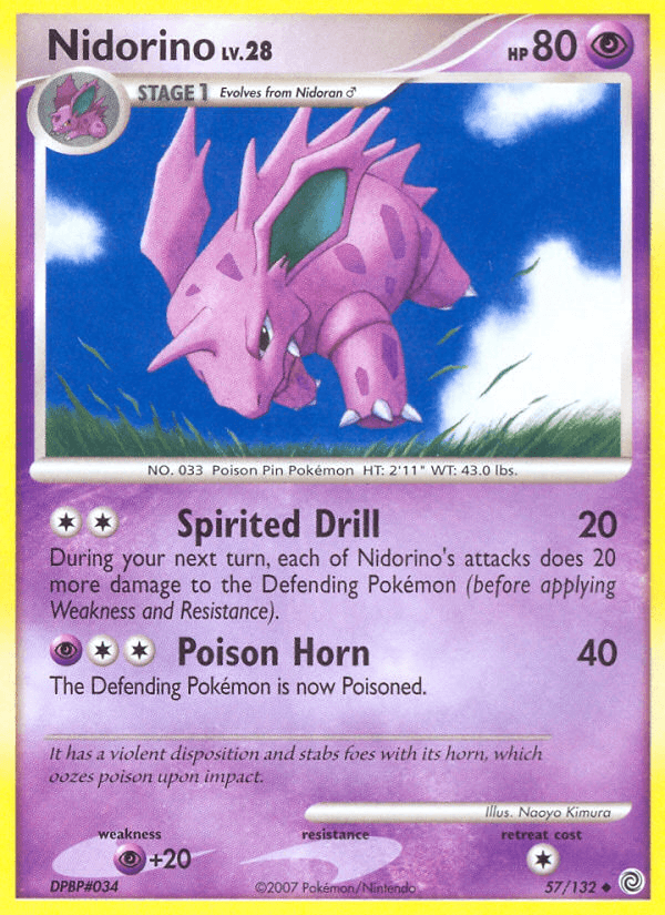 Carta Nidorino 57/132 do set Secret Wonders — Pokémon TCG | Bynx