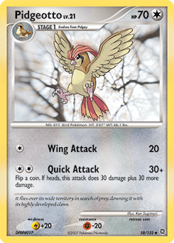 Pidgeotto 58/132 — Maravilhas Secretas