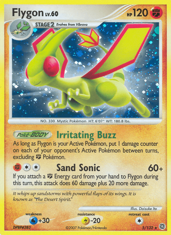 Carta Flygon 5/132 do set Secret Wonders — Pokémon TCG | Bynx