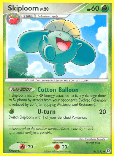 Carta Skiploom 65/132 do set Secret Wonders — Pokémon TCG | Bynx
