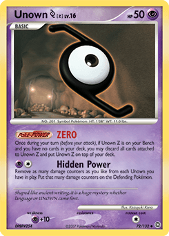 Unown [Z] 72 — Secret Wonders
