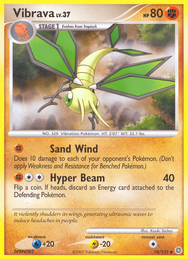 Carta Vibrava 74/132 do set Secret Wonders — Pokémon TCG | Bynx