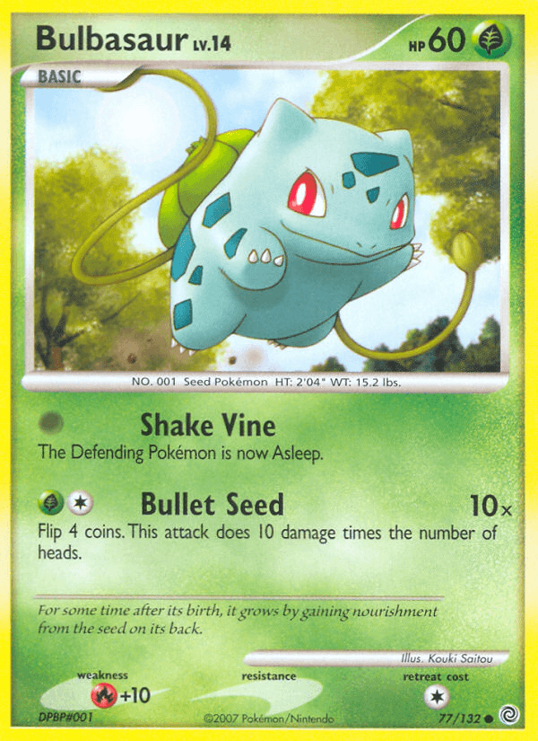 Carta Bulbasaur 77/132 do set Secret Wonders — Pokémon TCG | Bynx