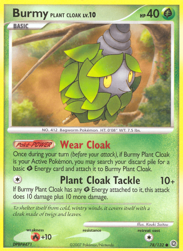 Carta Burmy Plant Cloak 78/132 do set Secret Wonders — Pokémon TCG | Bynx