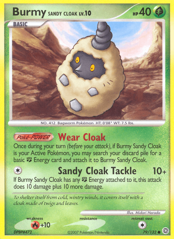 Carta Burmy Sandy Cloak 79/132 do set Secret Wonders — Pokémon TCG | Bynx