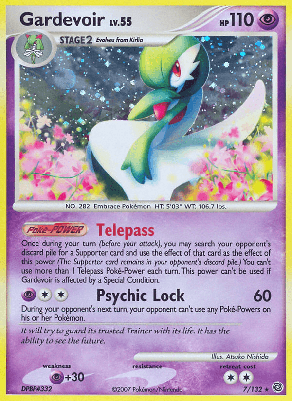 Carta Gardevoir 7/132 do set Secret Wonders — Pokémon TCG | Bynx
