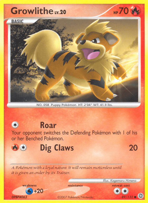 Carta Growlithe 89/132 do set Secret Wonders — Pokémon TCG | Bynx
