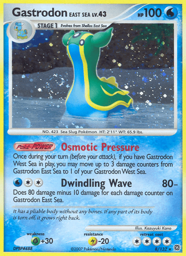 Carta Gastrodon East Sea 8/132 do set Secret Wonders — Pokémon TCG | Bynx
