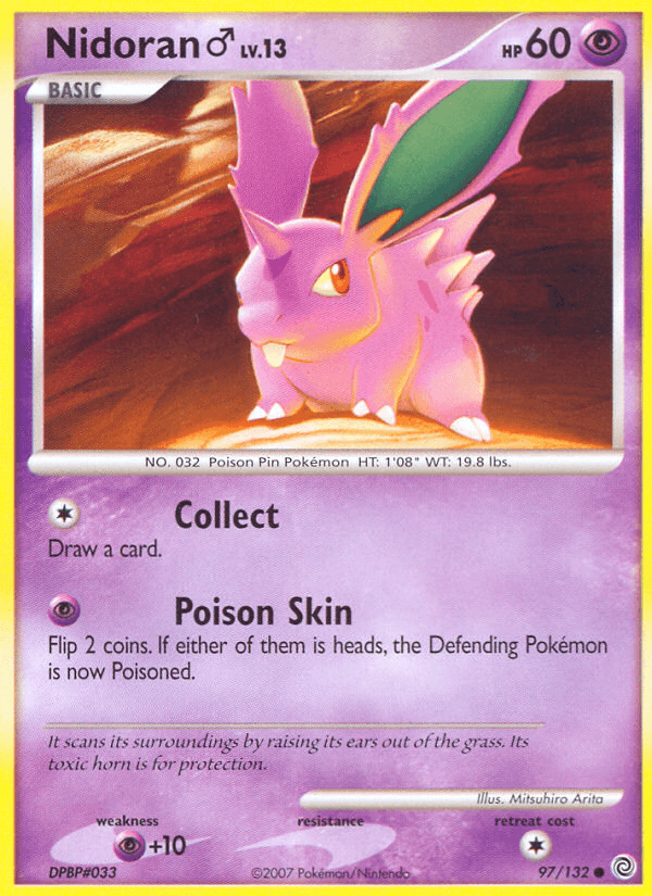 Carta Nidoran ♂ 97/132 do set Secret Wonders — Pokémon TCG | Bynx