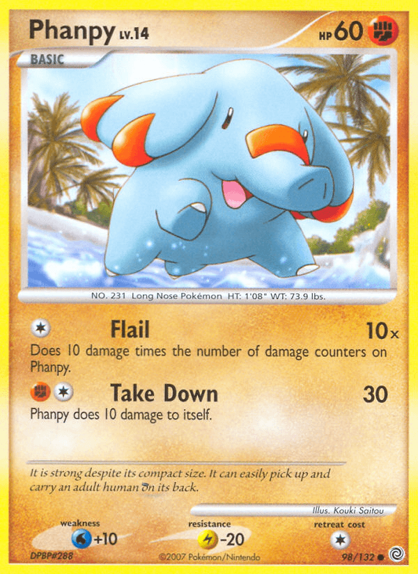 Carta Phanpy 98/132 do set Secret Wonders — Pokémon TCG | Bynx