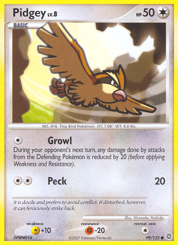 Carta Pidgey 99/132 do set Secret Wonders — Pokémon TCG | Bynx