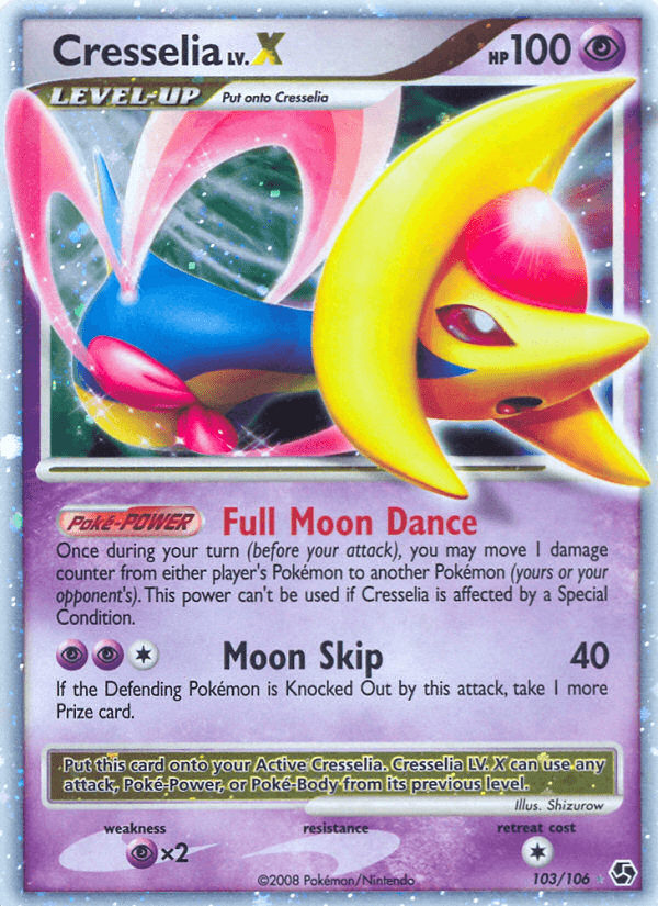 Carta Cresselia LV.X 103/106 do set Great Encounters — Pokémon TCG | Bynx
