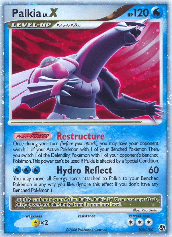 Carta Palkia LV.X 106/106 do set Great Encounters — Pokémon TCG | Bynx