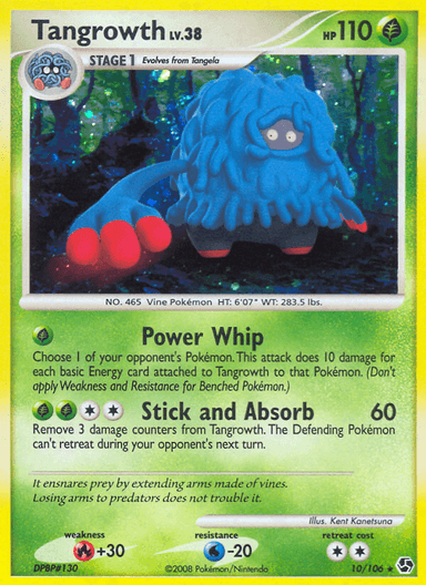Carta Tangrowth 10/106 do set Great Encounters — Pokémon TCG | Bynx
