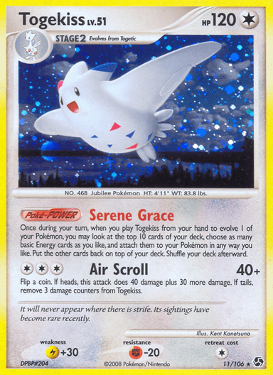 Carta Togekiss 11/106 do set Great Encounters — Pokémon TCG | Bynx