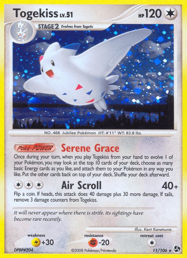 Carta Togekiss 11/106 do set Great Encounters — Pokémon TCG | Bynx