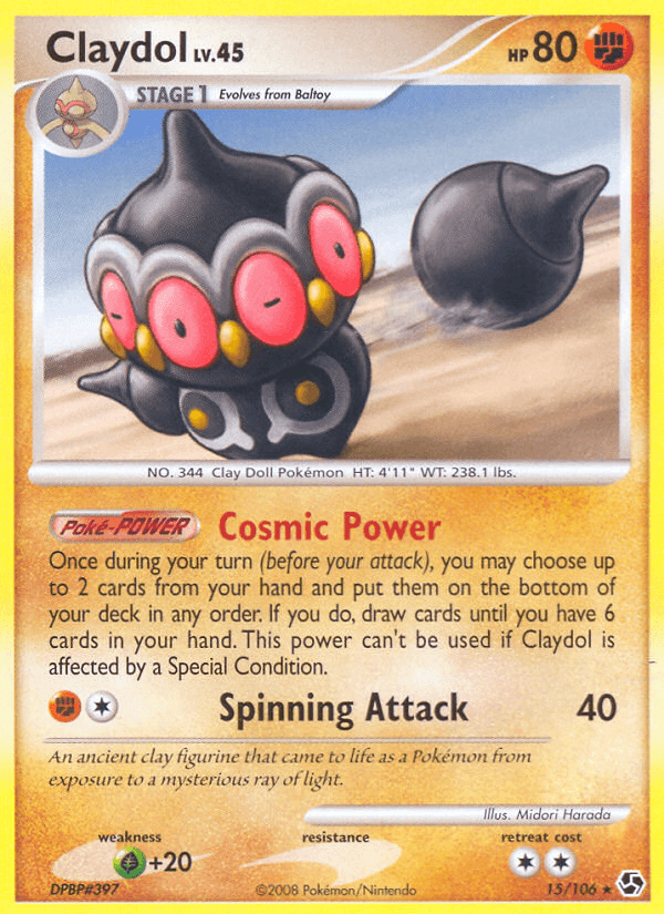 Carta Claydol 15/106 do set Great Encounters — Pokémon TCG | Bynx