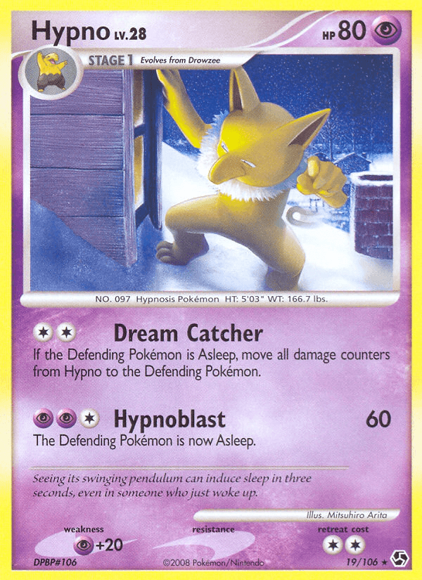 Carta Hypno 19/106 do set Great Encounters — Pokémon TCG | Bynx