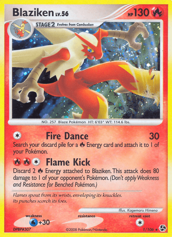 Carta Blaziken 1/106 do set Great Encounters — Pokémon TCG | Bynx