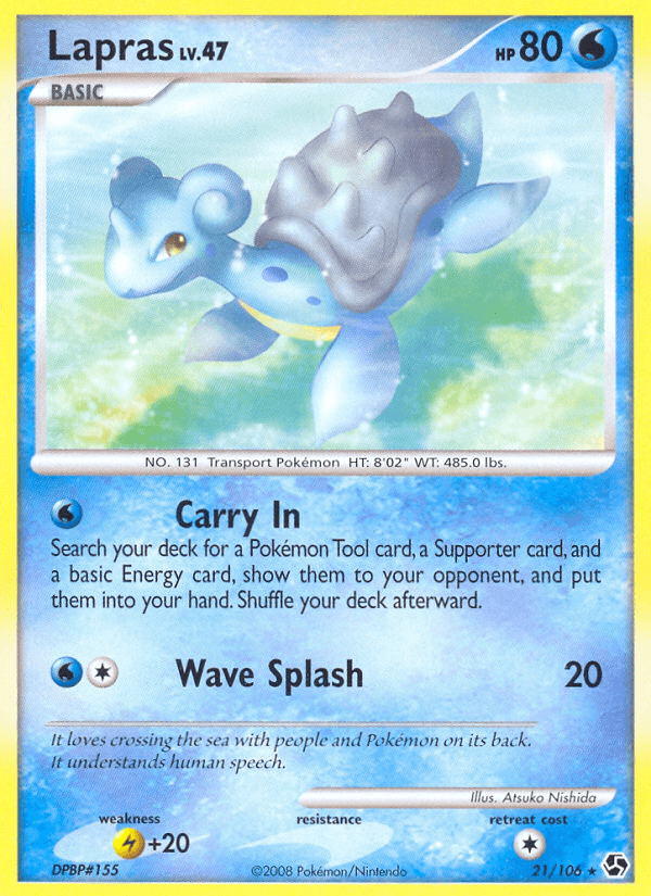 Carta Lapras 21/106 do set Great Encounters — Pokémon TCG | Bynx