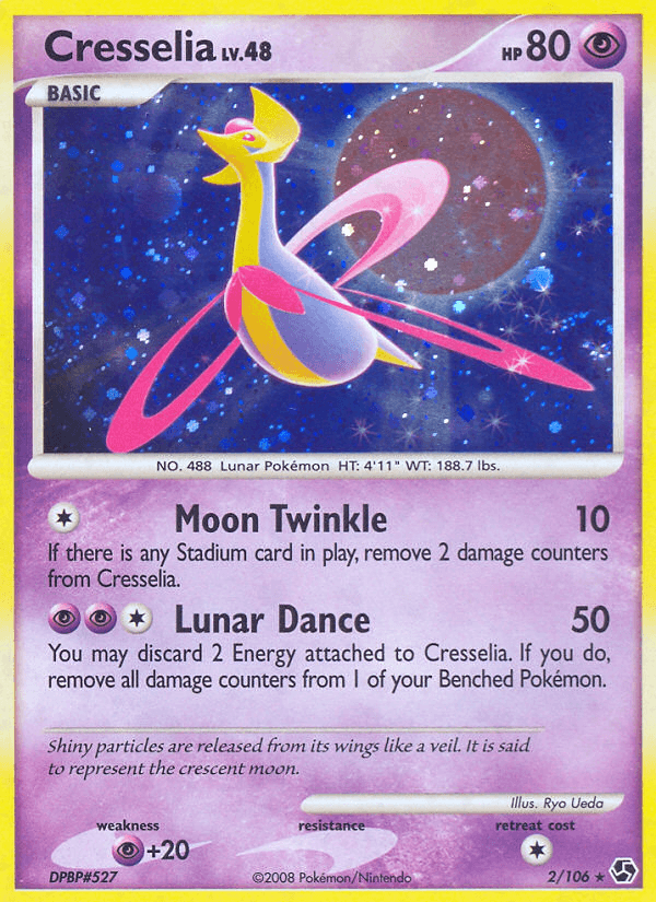 Carta Cresselia 2/106 do set Great Encounters — Pokémon TCG | Bynx