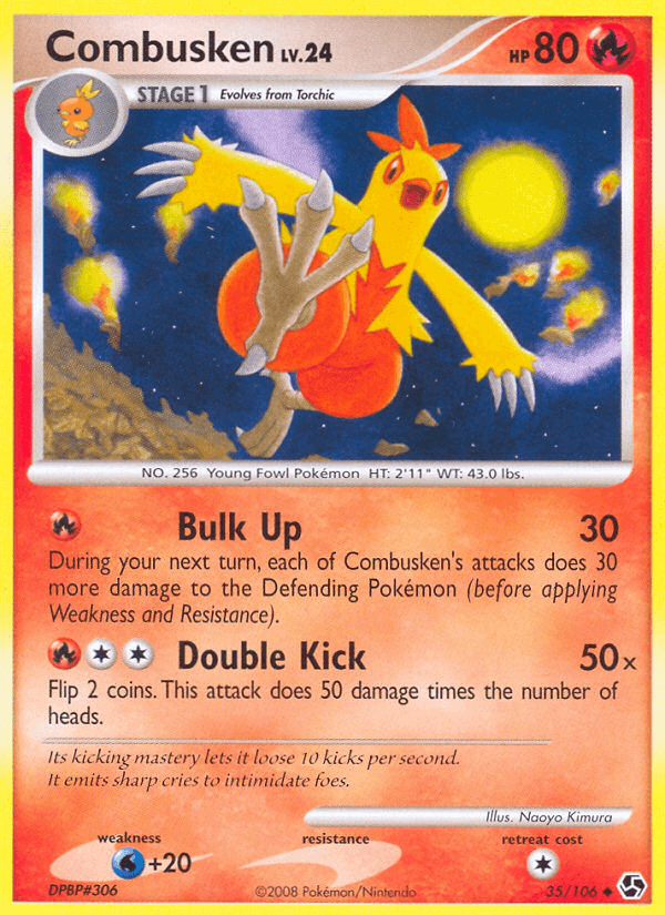 Carta Combusken 35/106 do set Great Encounters — Pokémon TCG | Bynx