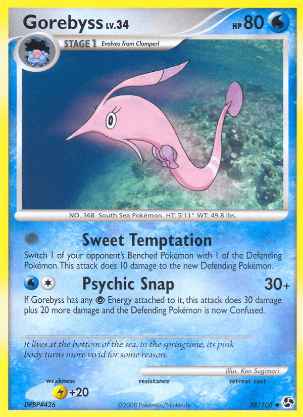 Carta Gorebyss 38/106 do set Great Encounters — Pokémon TCG | Bynx