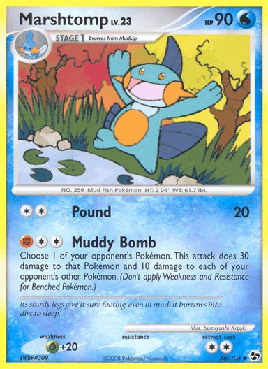 Carta Marshtomp 46/106 do set Great Encounters — Pokémon TCG | Bynx