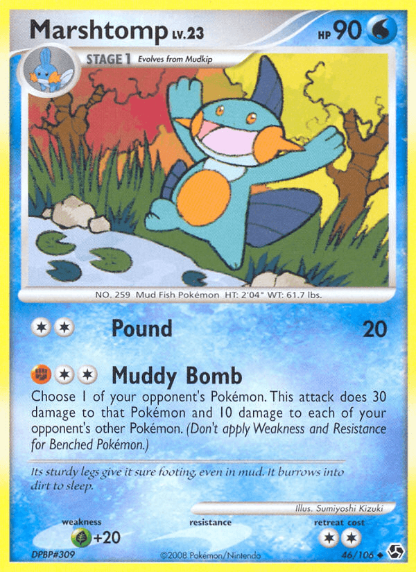 Carta Marshtomp 46/106 do set Great Encounters — Pokémon TCG | Bynx