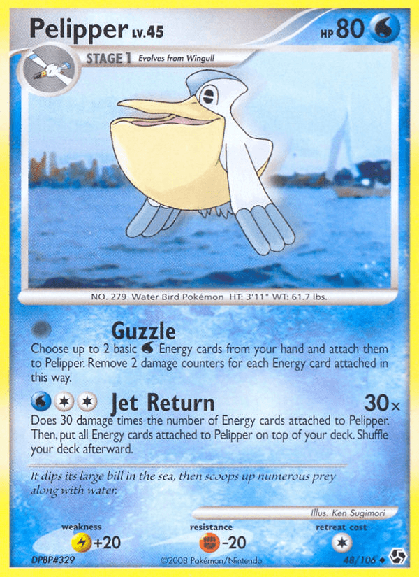 Carta Pelipper 48/106 do set Great Encounters — Pokémon TCG | Bynx