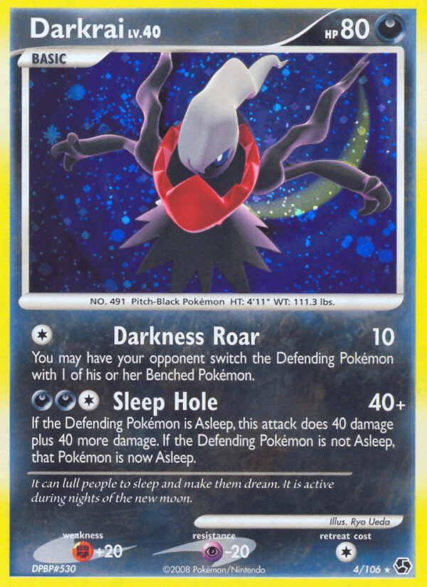 Carta Darkrai 4/106 do set Great Encounters — Pokémon TCG | Bynx