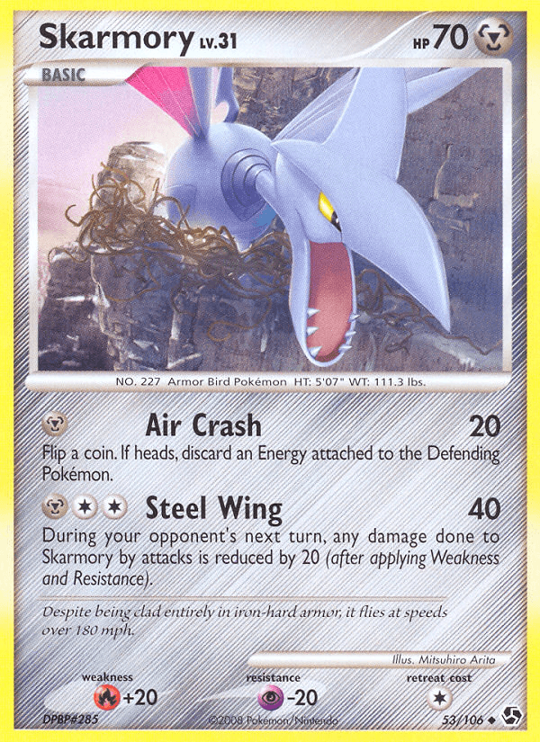 Carta Skarmory 53/106 do set Great Encounters — Pokémon TCG | Bynx