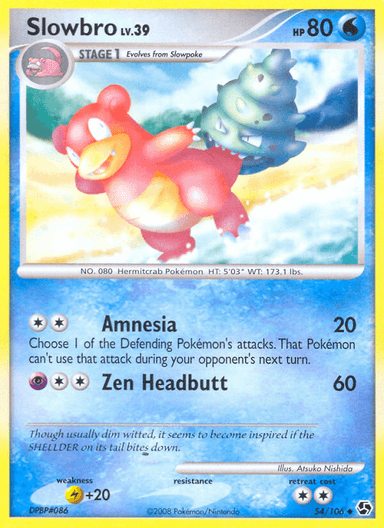 Carta Slowbro 54/106 do set Great Encounters — Pokémon TCG | Bynx