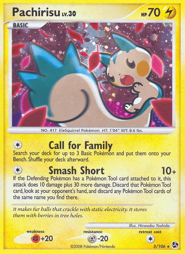 Carta Pachirisu 5/106 do set Great Encounters — Pokémon TCG | Bynx