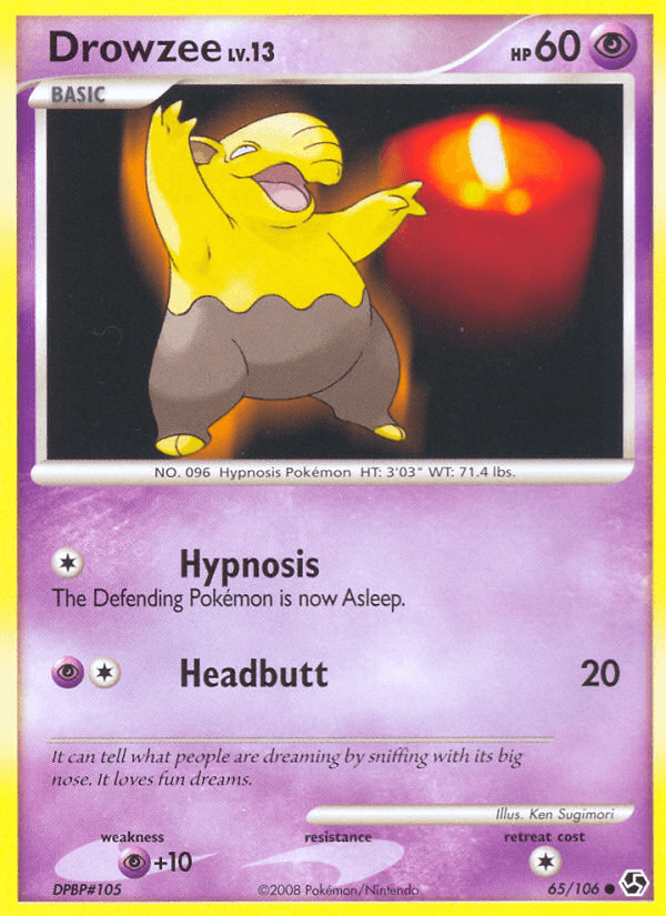 Carta Drowzee 65/106 do set Great Encounters — Pokémon TCG | Bynx