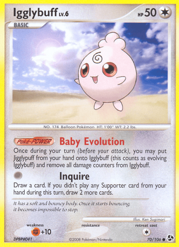 Carta Igglybuff 70/106 do set Great Encounters — Pokémon TCG | Bynx