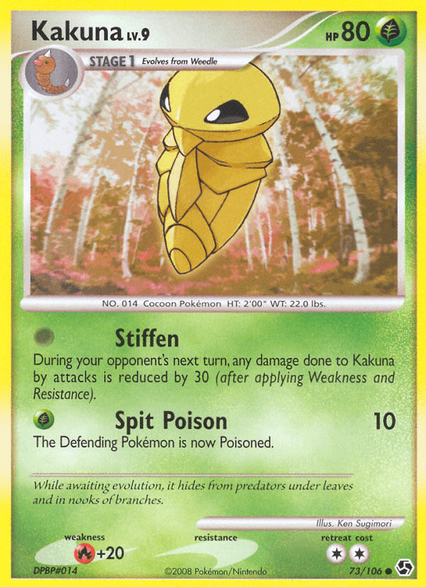Carta Kakuna 73/106 do set Great Encounters — Pokémon TCG | Bynx