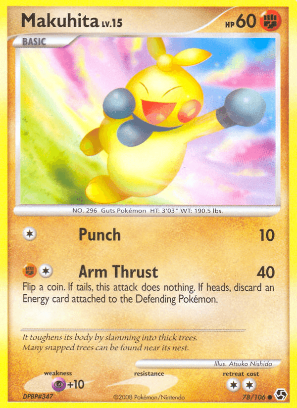 Carta Makuhita 78/106 do set Great Encounters — Pokémon TCG | Bynx