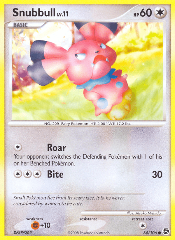Carta Snubbull 84/106 do set Great Encounters — Pokémon TCG | Bynx