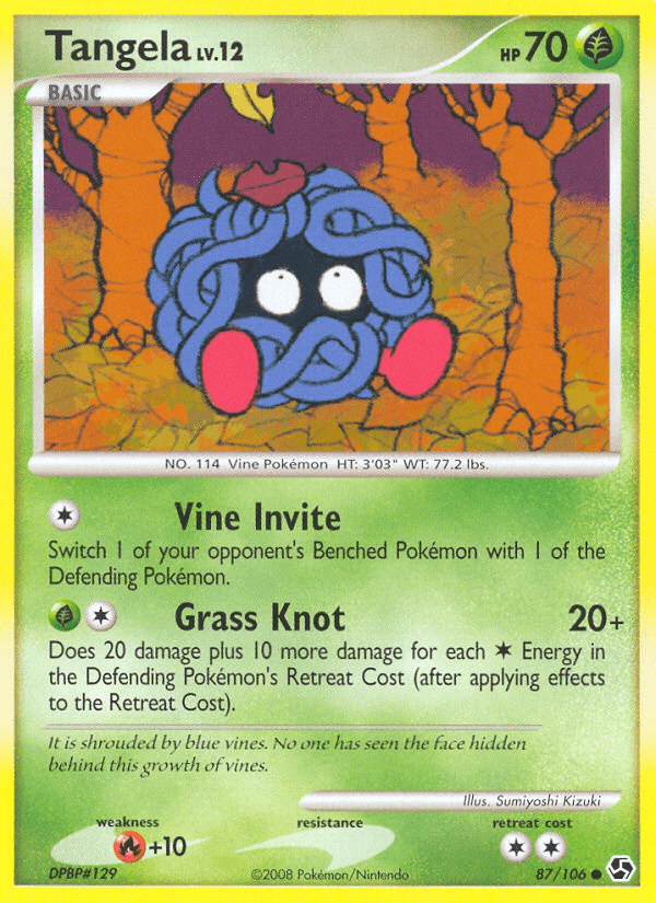Carta Tangela 87/106 do set Great Encounters — Pokémon TCG | Bynx
