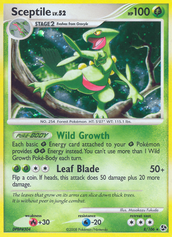 Carta Sceptile 8/106 do set Great Encounters — Pokémon TCG | Bynx