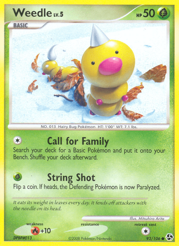 Carta Weedle 93/106 do set Great Encounters — Pokémon TCG | Bynx