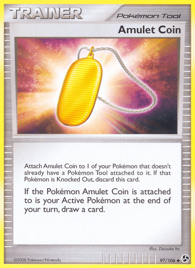 Carta Amulet Coin 97/106 do set Great Encounters — Pokémon TCG | Bynx