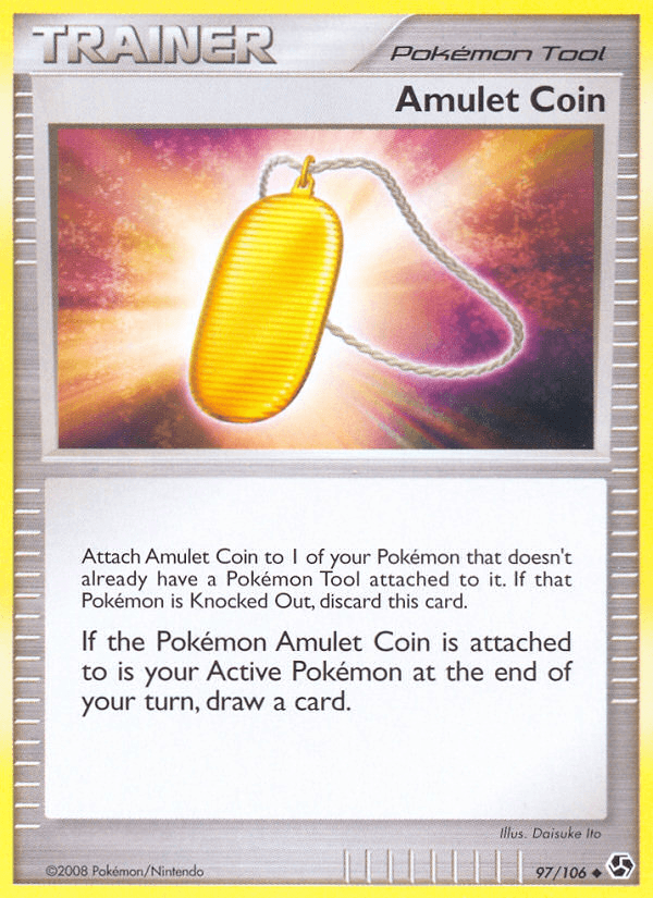 Carta Amulet Coin 97/106 do set Great Encounters — Pokémon TCG | Bynx