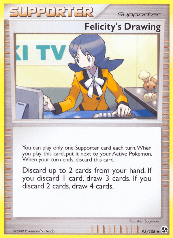 Carta Felicity's Drawing 98/106 do set Great Encounters — Pokémon TCG | Bynx
