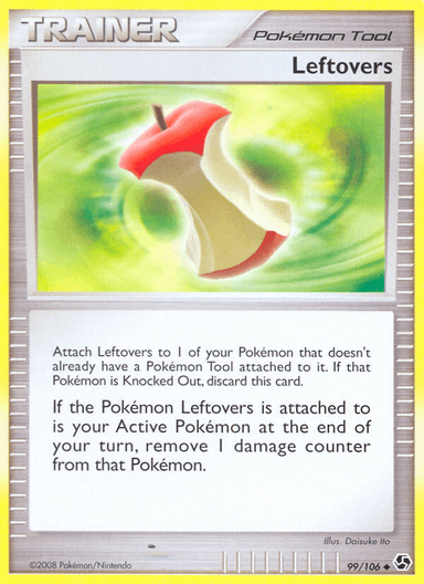 Carta Leftovers 99/106 do set Great Encounters — Pokémon TCG | Bynx