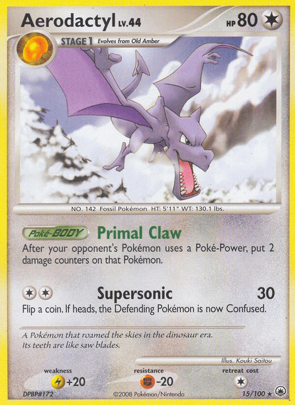 Carta Aerodactyl 15/100 do set Majestic Dawn — Pokémon TCG | Bynx