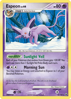 Espeon 18/100 — Majestic Dawn