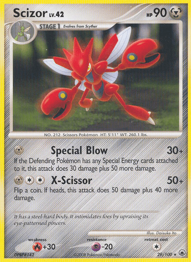 Carta Scizor 29/100 do set Majestic Dawn — Pokémon TCG | Bynx
