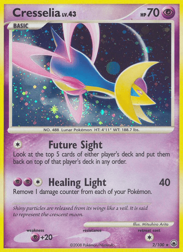 Carta Cresselia 2/100 do set Majestic Dawn — Pokémon TCG | Bynx